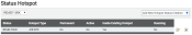 Status Hotspot screen